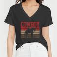 Cowboy Rodeo Horse Gift Country Women V-Neck T-Shirt