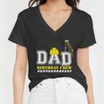 Dad Birthday Crew Construction Birthday Party Graphic Design Printed Casual Daily Basic Women V-Neck T-Shirt