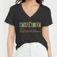 Dadalorian Definition Like A Dad But Way Cooler V2 Women V-Neck T-Shirt
