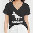 Daddysaurus Daddy Dinosaur Tshirt Women V-Neck T-Shirt