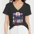 Dialysis Nurse 4Th Of July Crew Independence Day Patriotic Gift Women V-Neck T-Shirt