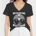 Does This Shirt Make My Balls Look Big Funny Bowling Women V-Neck T-Shirt