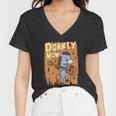 Donkey Mom Cute Mule Farm Animal Agriculture Cute Gift Women V-Neck T-Shirt