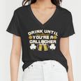 Drink Until Youre A Gallagher Funny St Patricks Day Drinking Tshirt Women V-Neck T-Shirt