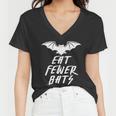 Eat Fewer Bats Tshirt Women V-Neck T-Shirt