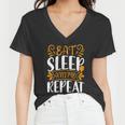 Eat Sleep Anime Repeat V2 Women V-Neck T-Shirt
