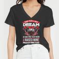 Firefighter Proud Fire Dad Firefighter Dad Of A Fireman Father _ V2 Women V-Neck T-Shirt