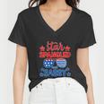 Funny 4Th Of July Star Spangled And Sassy Women V-Neck T-Shirt