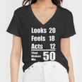 Funny 50Th Birthday Fifty Years Tshirt Women V-Neck T-Shirt