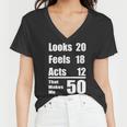 Funny 50Th Birthday Fifty Years Women V-Neck T-Shirt