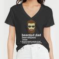 Funny Bearded Dad Definition Tshirt Women V-Neck T-Shirt