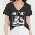 Funny Oh Look Nobody Gives A Shit Women V-Neck T-Shirt