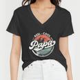 Funny Reel Cool Papa Fishing Gift Women V-Neck T-Shirt