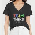 Funny Team Third Grade 3Rd Grade Back To School Women V-Neck T-Shirt