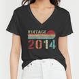 Funny Vintage 2014 Gift Funny 8 Years Old Boys And Girls 8Th Birthday Gift Women V-Neck T-Shirt