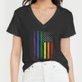 Gay Pride Lgbt Support Lgbtq Ally Bi Trans Pride Women V-Neck T-Shirt