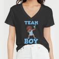 Gender Reveal Party Team Boy Women V-Neck T-Shirt