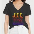 God Bless America 4Th July Patriotic Independence Day Great Gift Women V-Neck T-Shirt