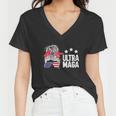 Happy 4Th Of July Funny Ultra Maga Women V-Neck T-Shirt