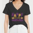 Happy Halloween Funny Halloween Quote V13 Women V-Neck T-Shirt