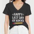 Happy Last Day Of School Summer Break 2022 Meaningful Gift Women V-Neck T-Shirt