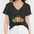Hey There Pumpkin Thanksgiving Quote Women V-Neck T-Shirt
