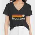 Houston Texas Vintage Star Logo Women V-Neck T-Shirt