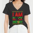 I Am Black History V2 Women V-Neck T-Shirt