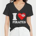 I Heart Pirates Tshirt Women V-Neck T-Shirt