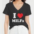 I Love Heart Milfs And Mature Sexy Women Women V-Neck T-Shirt