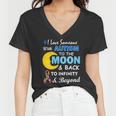 I Love Someone With Autism To The Moon & Back V2 Women V-Neck T-Shirt