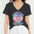 Im Blunt Because God Rolled Me That Way Retro Tattoo Women V-Neck T-Shirt