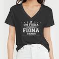 Im Fiona Doing Fiona Things Women V-Neck T-Shirt