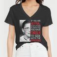 Injustice Ruth Bader Ginsburg Notorious Rbg Quote Women V-Neck T-Shirt