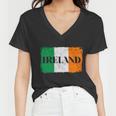 Ireland Grunge Flag Tshirt Women V-Neck T-Shirt