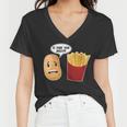 Is That You Bro Funny French Fries Women V-Neck T-Shirt