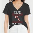 Its Not Going To Lick Itself Ugly Christmas Sweater Tshirt Women V-Neck T-Shirt