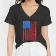 Jesus Was An American Usa 4Th Of July Funny Women V-Neck T-Shirt