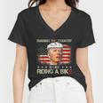 Joe Biden Falling Off Bike Running The Country Is Like Riding A Bike V2 Women V-Neck T-Shirt