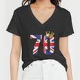 Jubilee Party Queens Platinum 1952 For 4Th Of July Women V-Neck T-Shirt