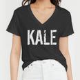 Kale Vegan Vegetarian Funny Parody Women V-Neck T-Shirt