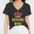 King George Awesome Wow Found Father Hamilton Women V-Neck T-Shirt