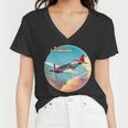 Larry Grossman - P-51 Mustang Plane Tshirt Women V-Neck T-Shirt