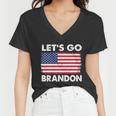 Lets Go Brandon Lets Go Brandon Flag Tshirt Women V-Neck T-Shirt