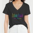Lgbt Where Pride Began New York Skyline Women V-Neck T-Shirt