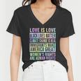 Love Is Love Black Lives Matter Women V-Neck T-Shirt