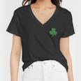 Lucky Shamrock St Patricks Day Graphic Design Printed Casual Daily Basic Women V-Neck T-Shirt