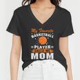 My Favorite Basketball Player Calls Me Mom Funny Basketball Mom Quote Women V-Neck T-Shirt