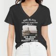 My Son Is On Uss Paul Hamilton Ddg Women V-Neck T-Shirt