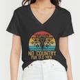 No Country For Old Men Uterus Feminist Women Rights Women V-Neck T-Shirt